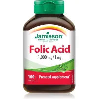 Jamieson Folic Acid 1mg 100 tablets
