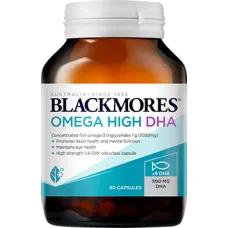 Blackmores Omega Brain High DHA Fish Oil 60 Capsules